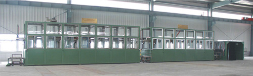 多槽式超聲波清洗、滲透探傷自動生產線